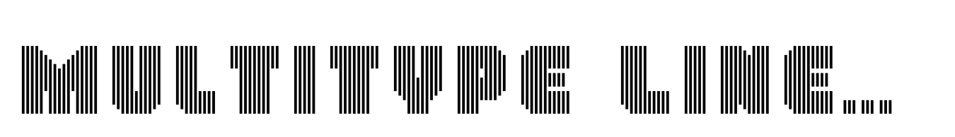 MultiType Lines Regular Bold